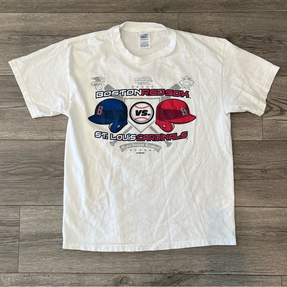 World Series 2004 Unisex Short Sleeve T-Shirt Vintage Y2K Red Sox Cardinals